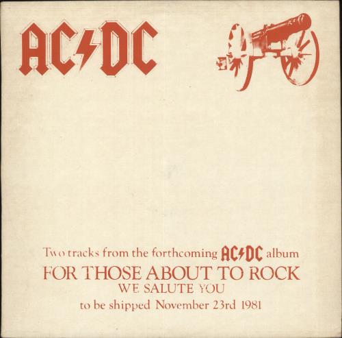 AC/DC For Those About To Rock UK Promo 12